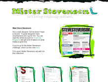 Tablet Screenshot of misterstevenson.com
